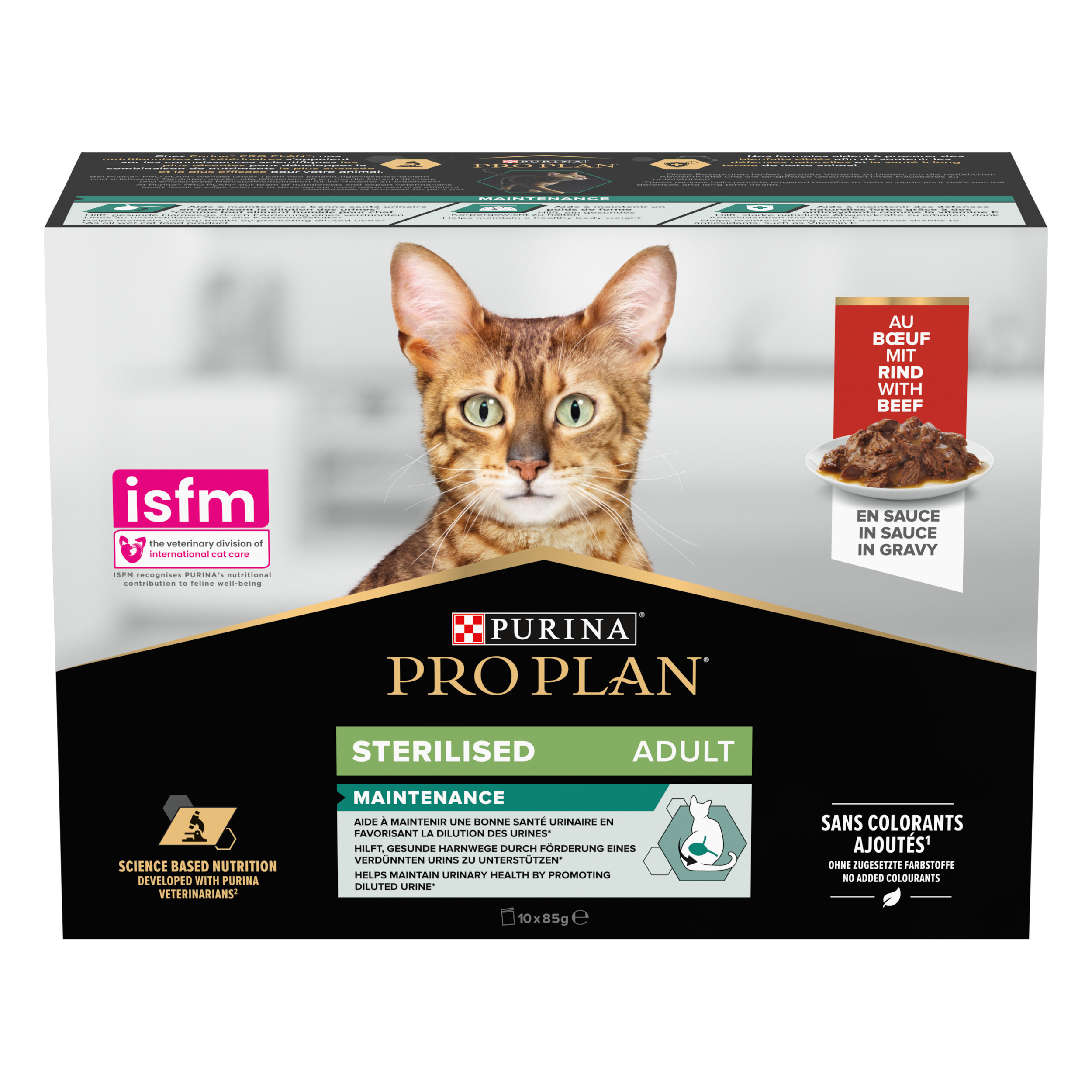 PURINA PRO PLAN® sterilised adult umido multipack manzo in salsa