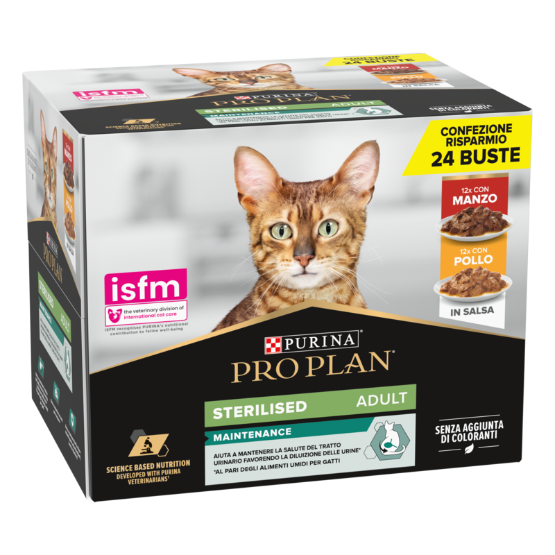 Purina Pro Plan Pro Plan Adult Sterilised Maintenance Mpk Con Pollo | Purinashop 24X85 G