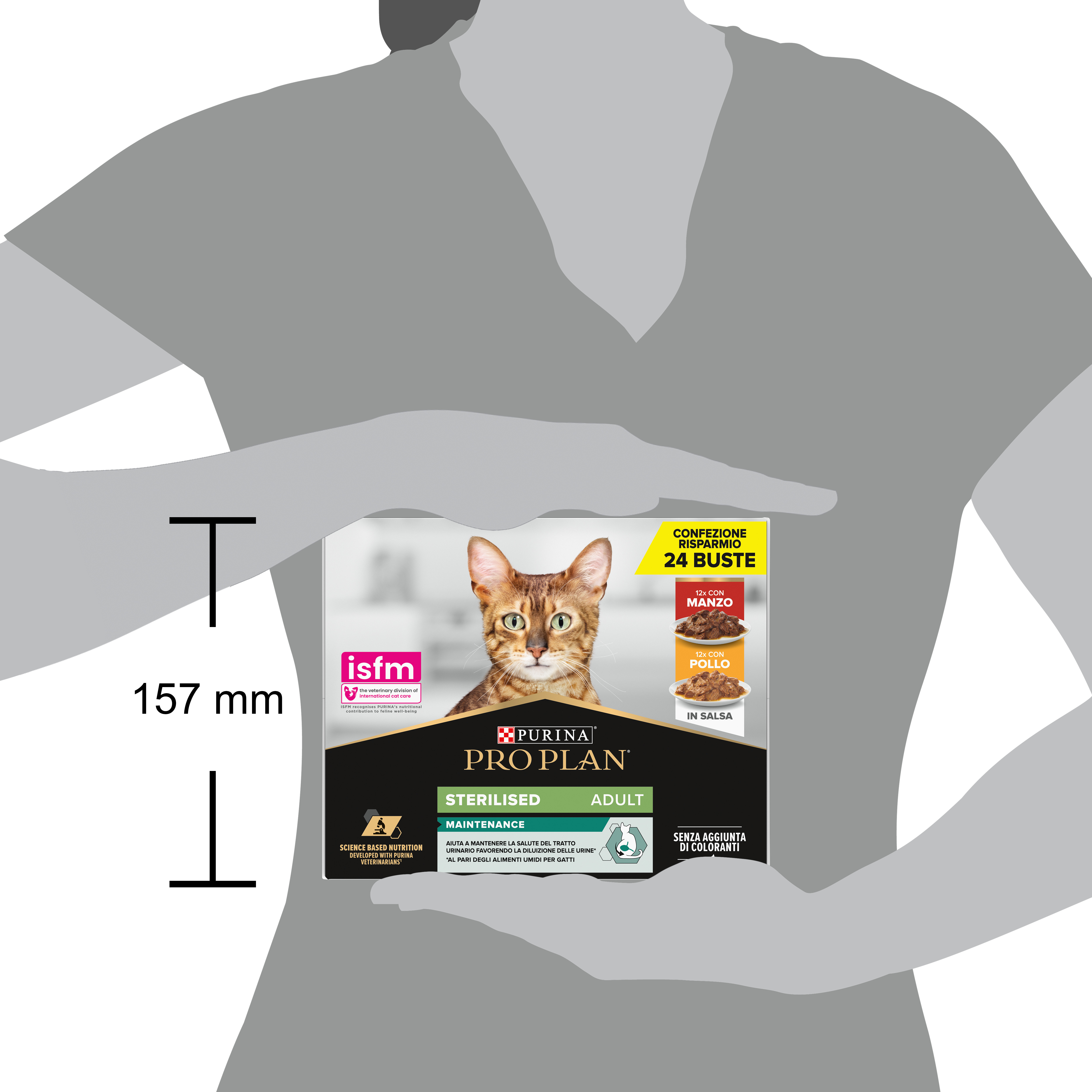 PURINA® PRO PLAN® Adult STERILISED MAINTENANCE MPK con pollo e manzo in salsa