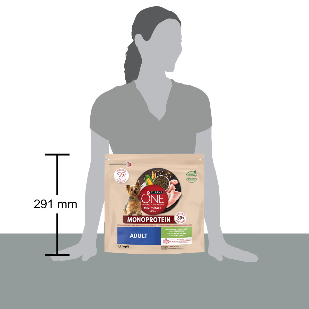 PURINA ONE® MINI Monoprotein Tacchino 1,2kg