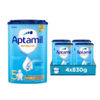 APTAMIL Nutribiotik 5 - Latte di crescita in Polvere 4x830g