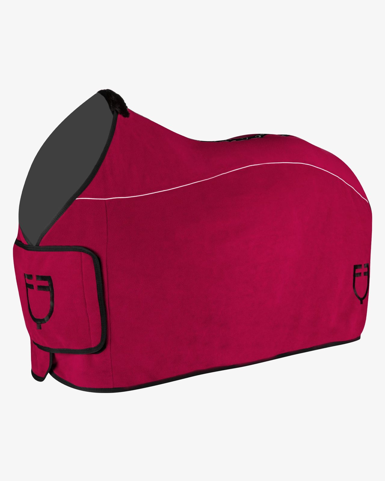 Fleece rug with flap front closure