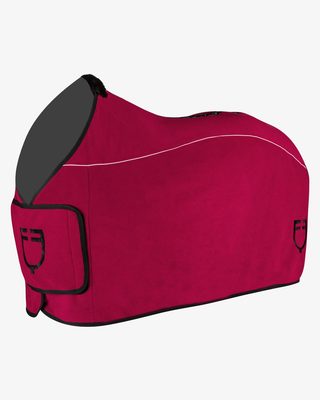 Fleece rug with flap front closure