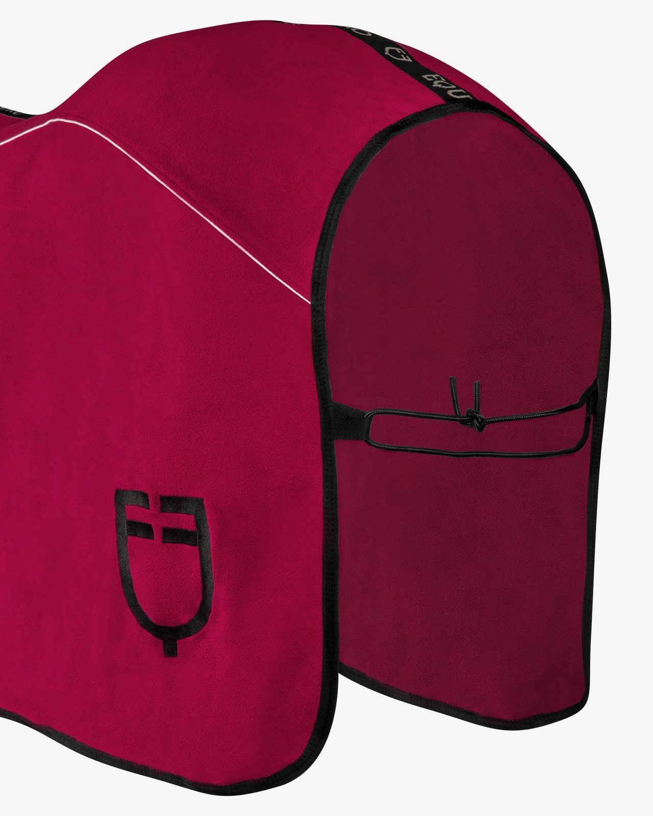 Fleece rug with flap front closure
