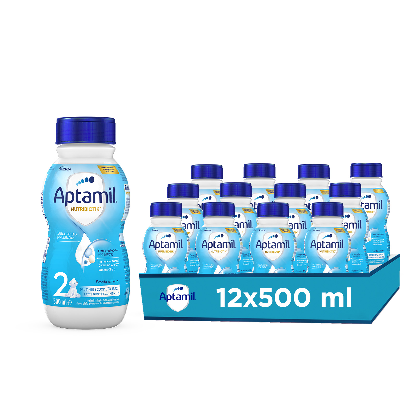 Aptamil 2 Latte Liquido Ml.500 [4 Bottiglie] —
