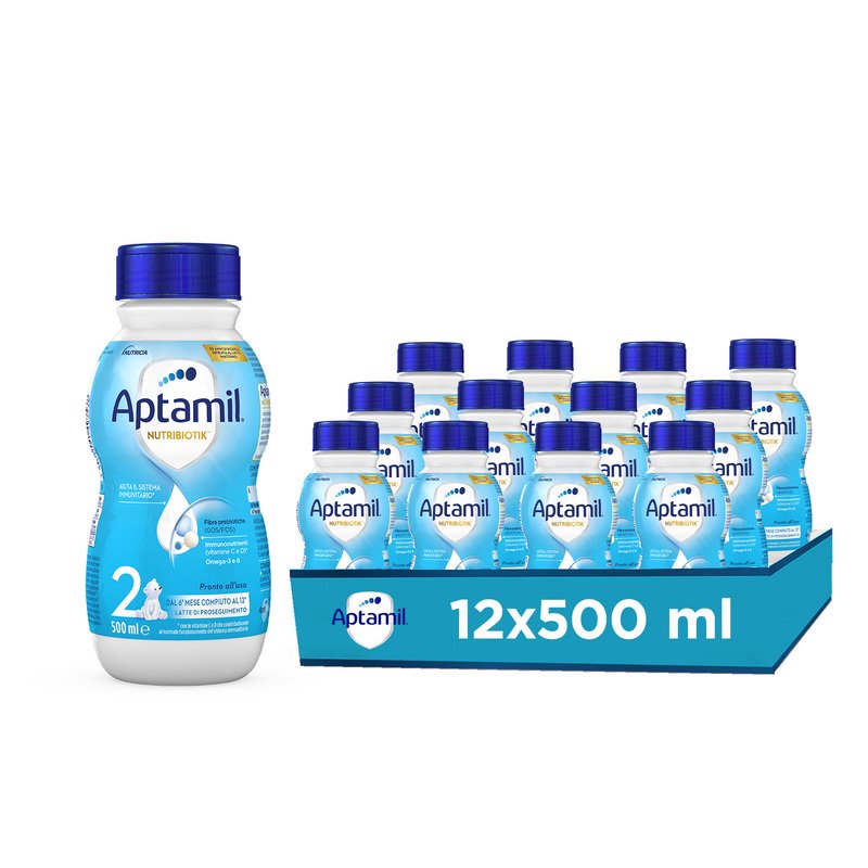 APTAMIL Nutribiotik 2 Latte Proseguimento Liquido 12x500ml