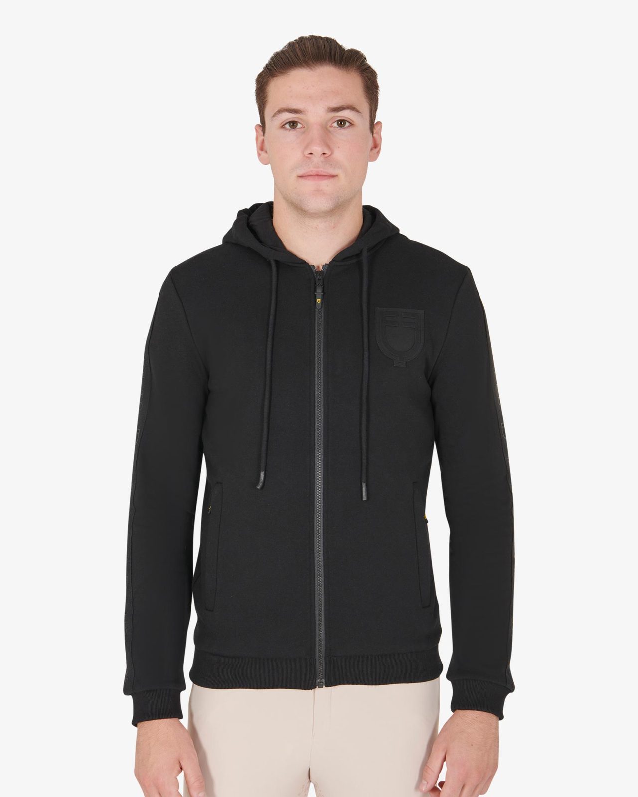 Felpa uomo con cappuccio e pile interno