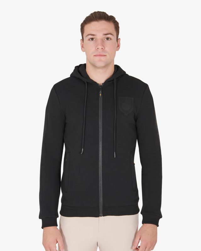 Felpa uomo con cappuccio e pile interno