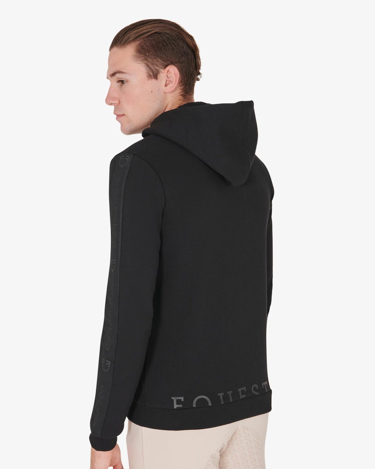 Felpa uomo con cappuccio e pile interno