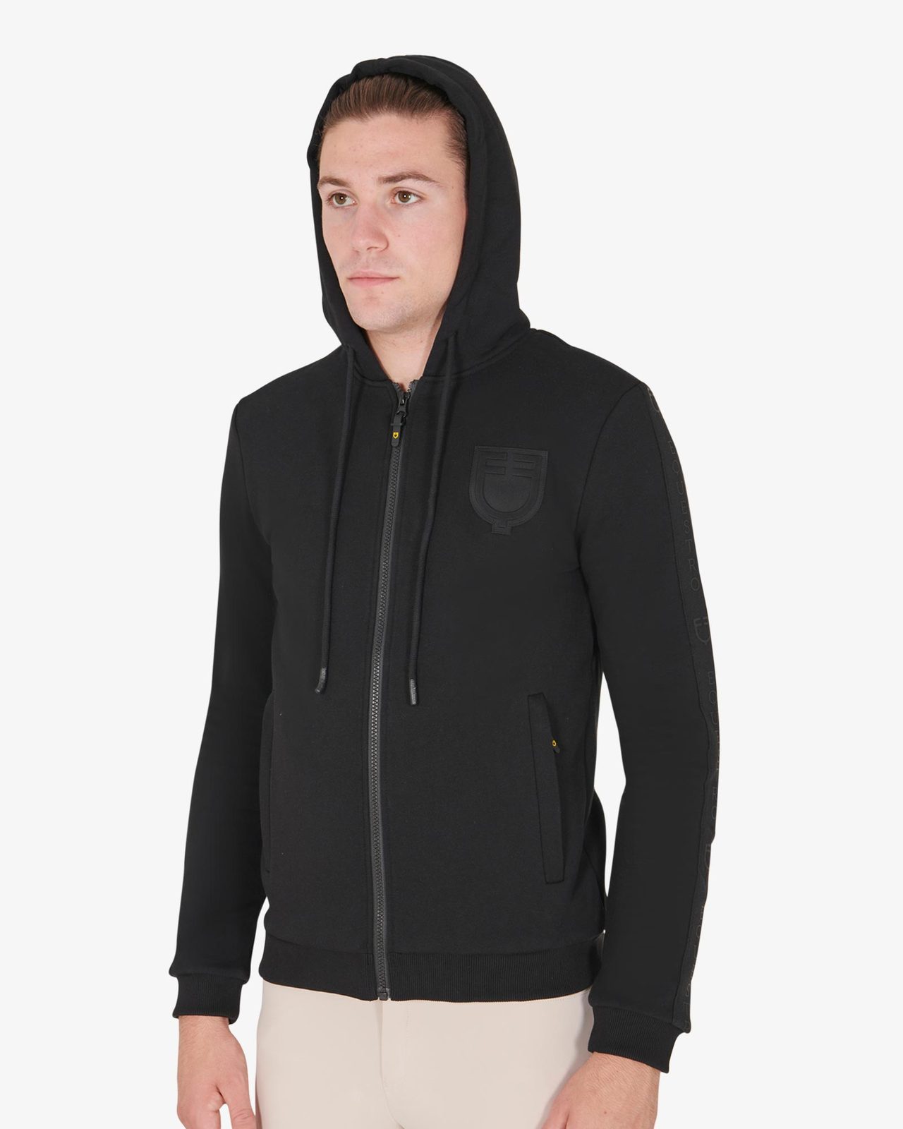 Felpa uomo con cappuccio e pile interno