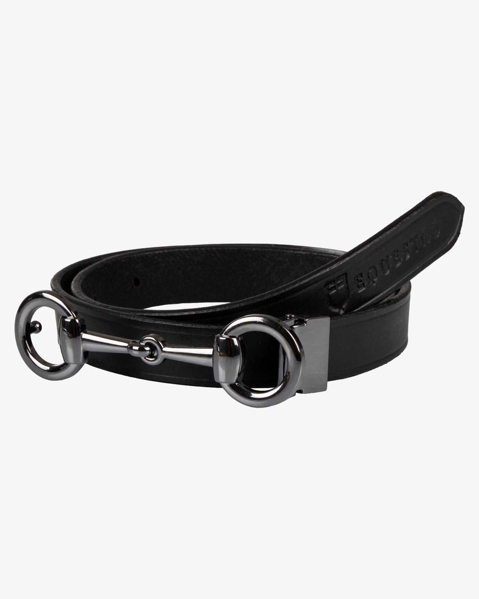 Women's belt snaffle bit buckle