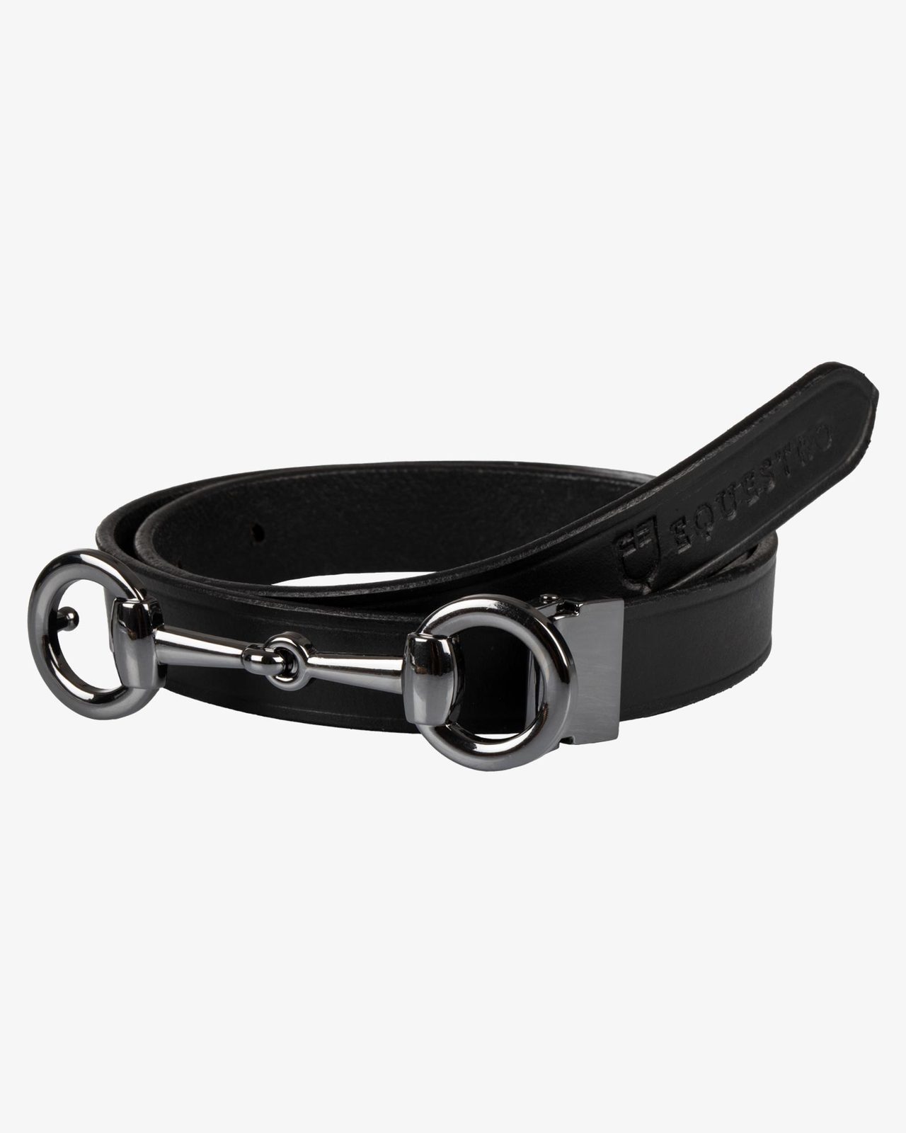 Women's belt snaffle bit buckle