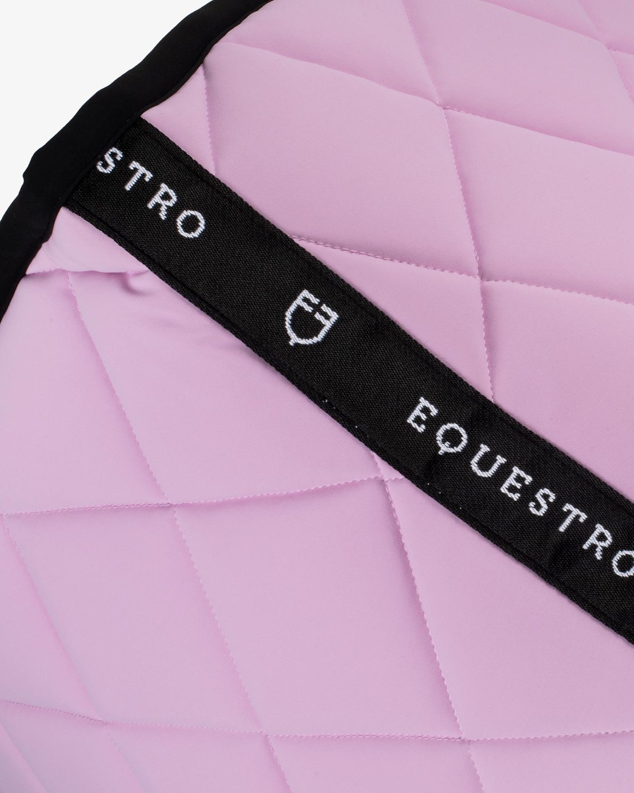 Jumping saddle pad with embroidered logo black line edition