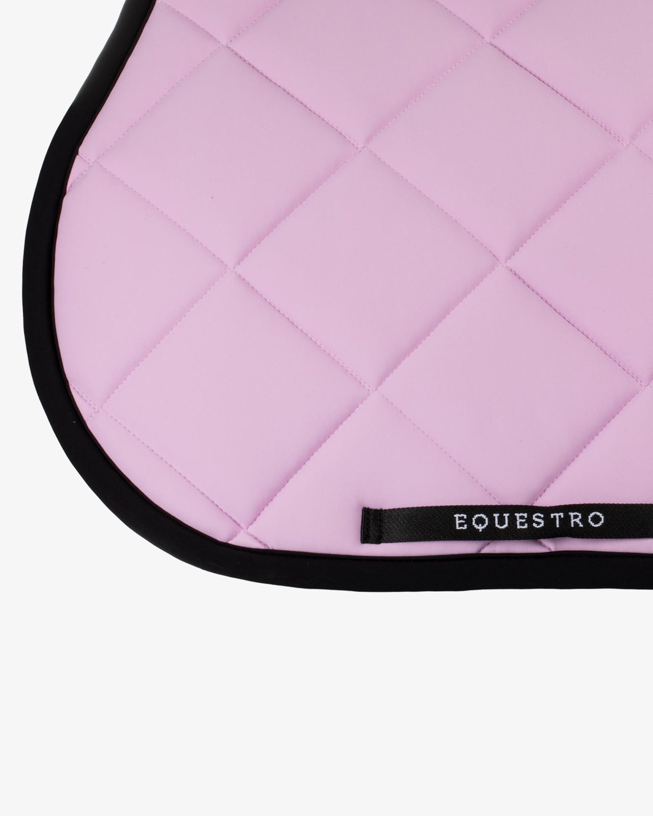 Jumping saddle pad with embroidered logo black line edition