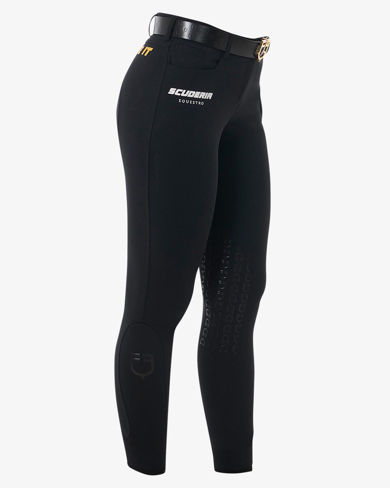 Pantaloni Da Equitazione Donna Sanja - Cotone Elastico, Inserti In Silicone, Vita Bassa