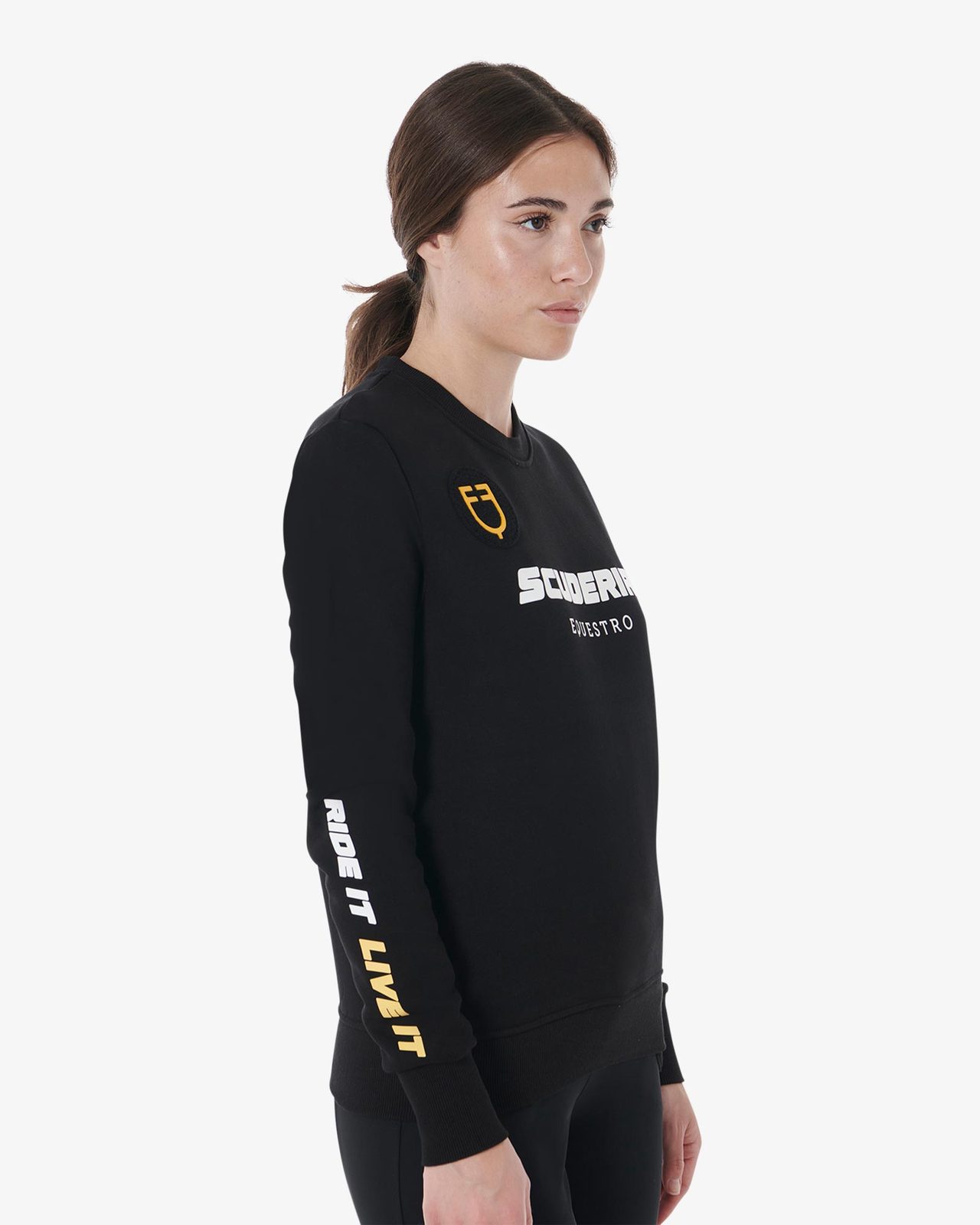 Felpa donna girocollo Scuderia Equestro