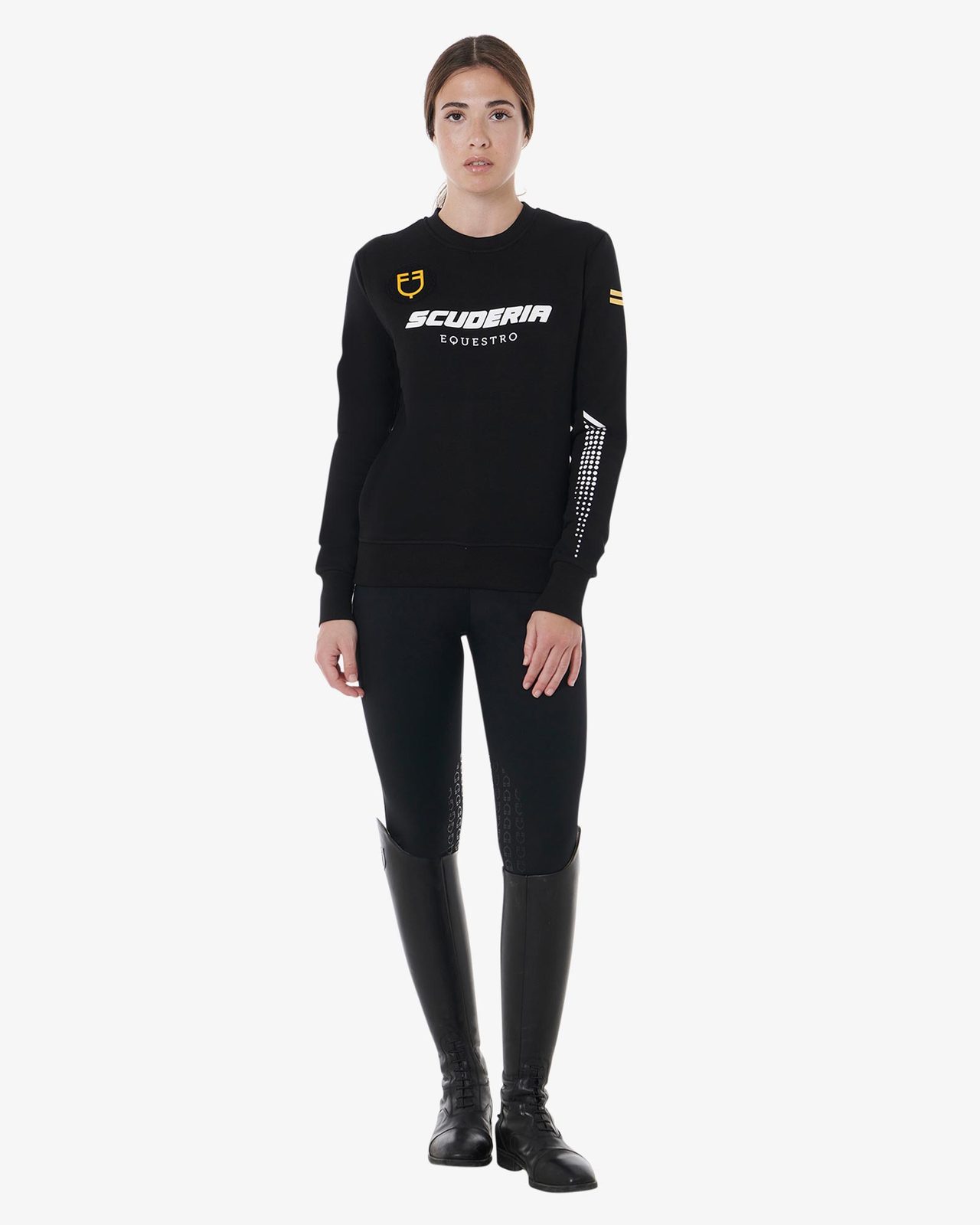 Felpa donna girocollo Scuderia Equestro