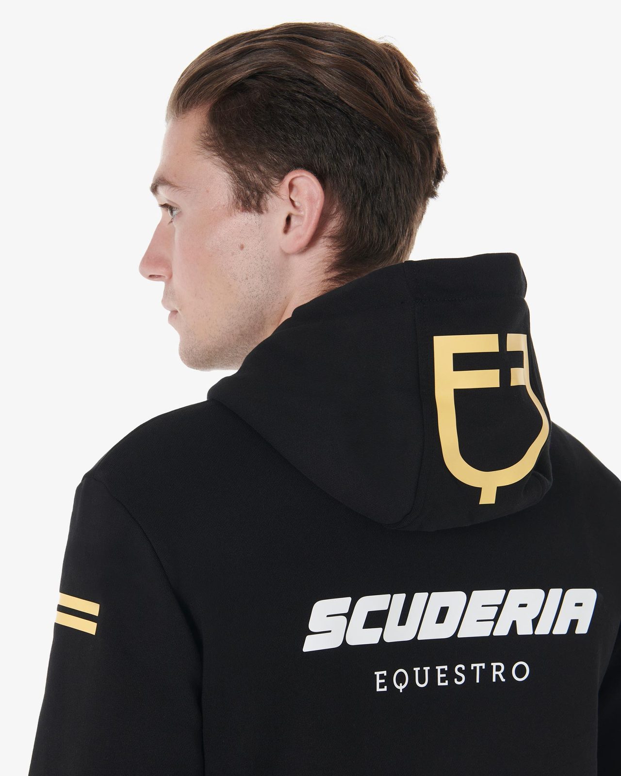 Felpa uomo cappuccio Scuderia Equestro pile