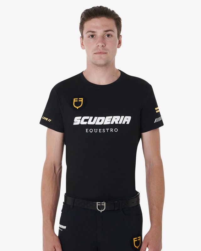 T-shirt uomo cotone stretch Scuderia Equestro