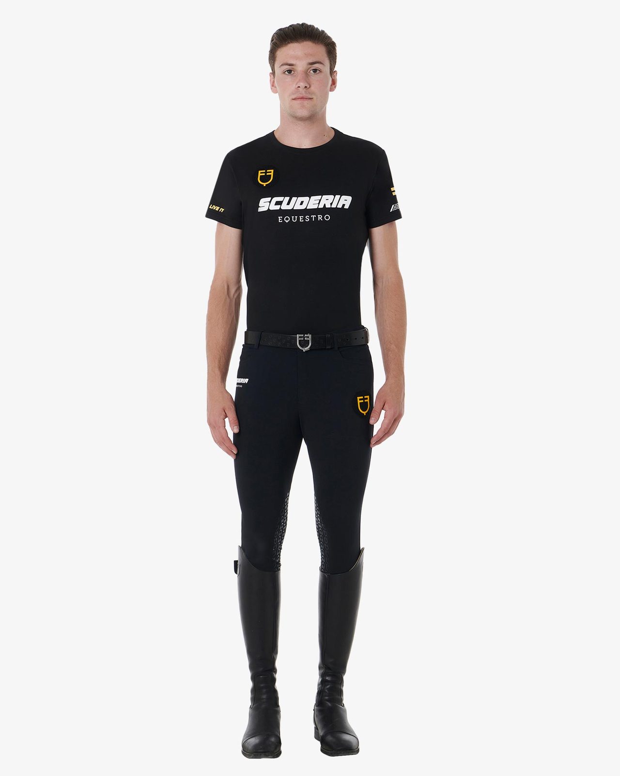 T-shirt uomo cotone stretch Scuderia Equestro