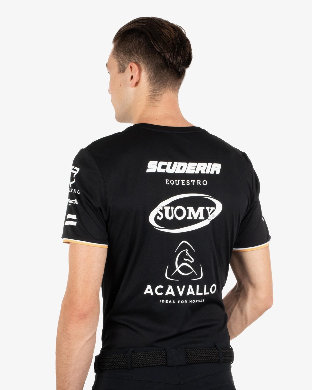 Men's multi logo T-shirt technical fabric