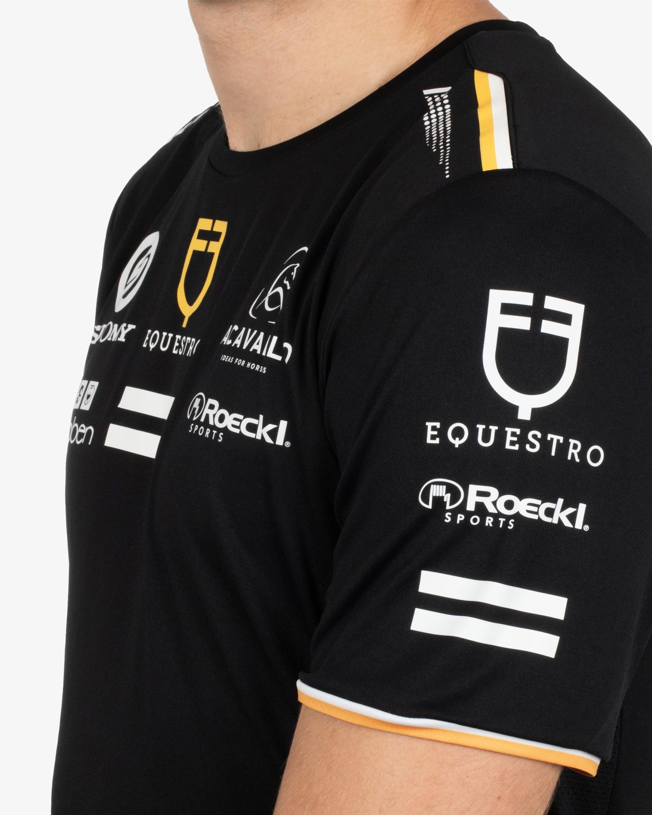 Men's multi logo T-shirt technical fabric