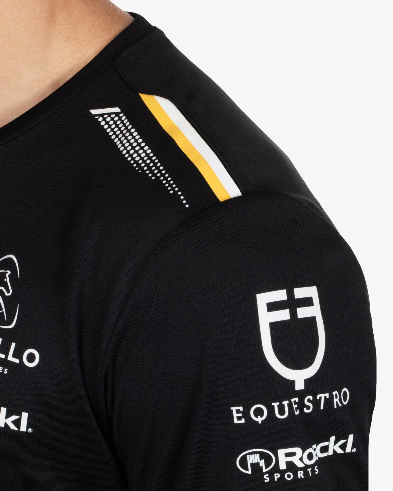 Men's multi logo T-shirt technical fabric