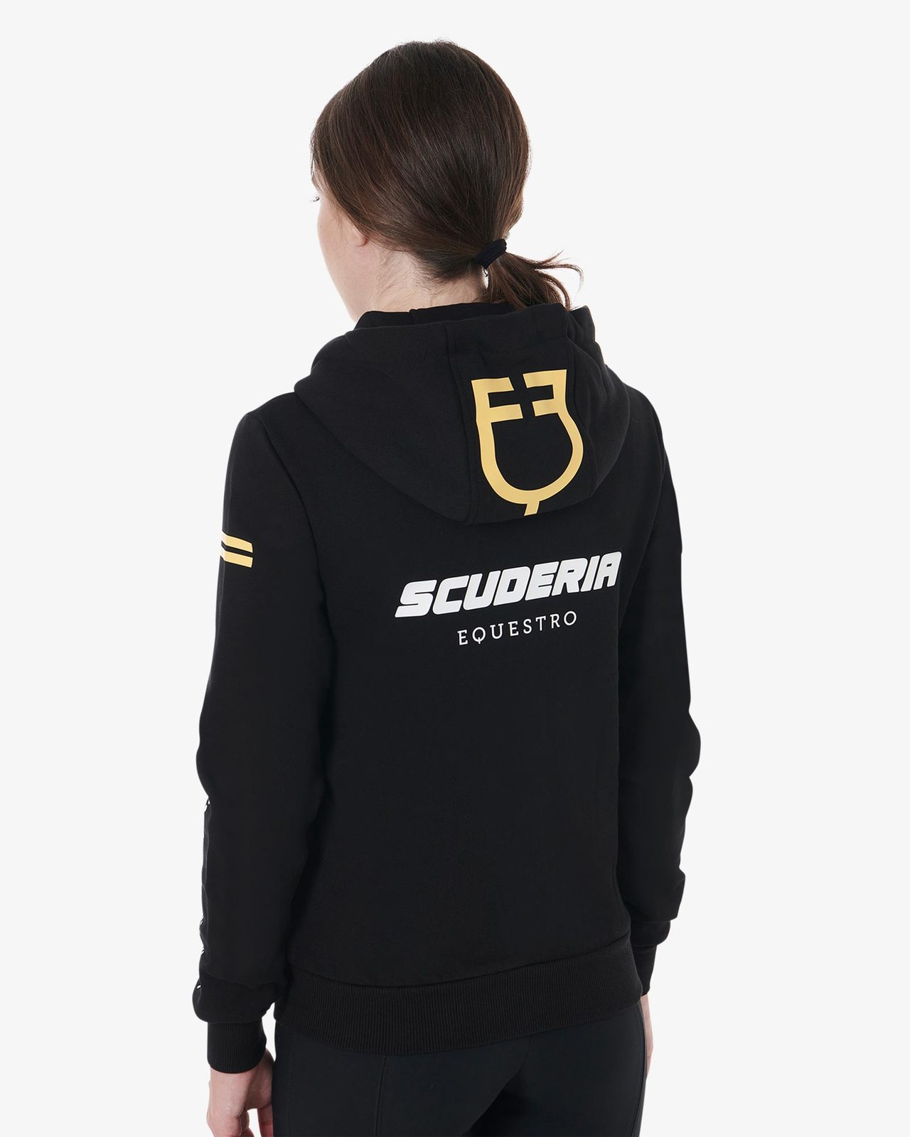Felpa donna cappuccio Scuderia Equestro pile