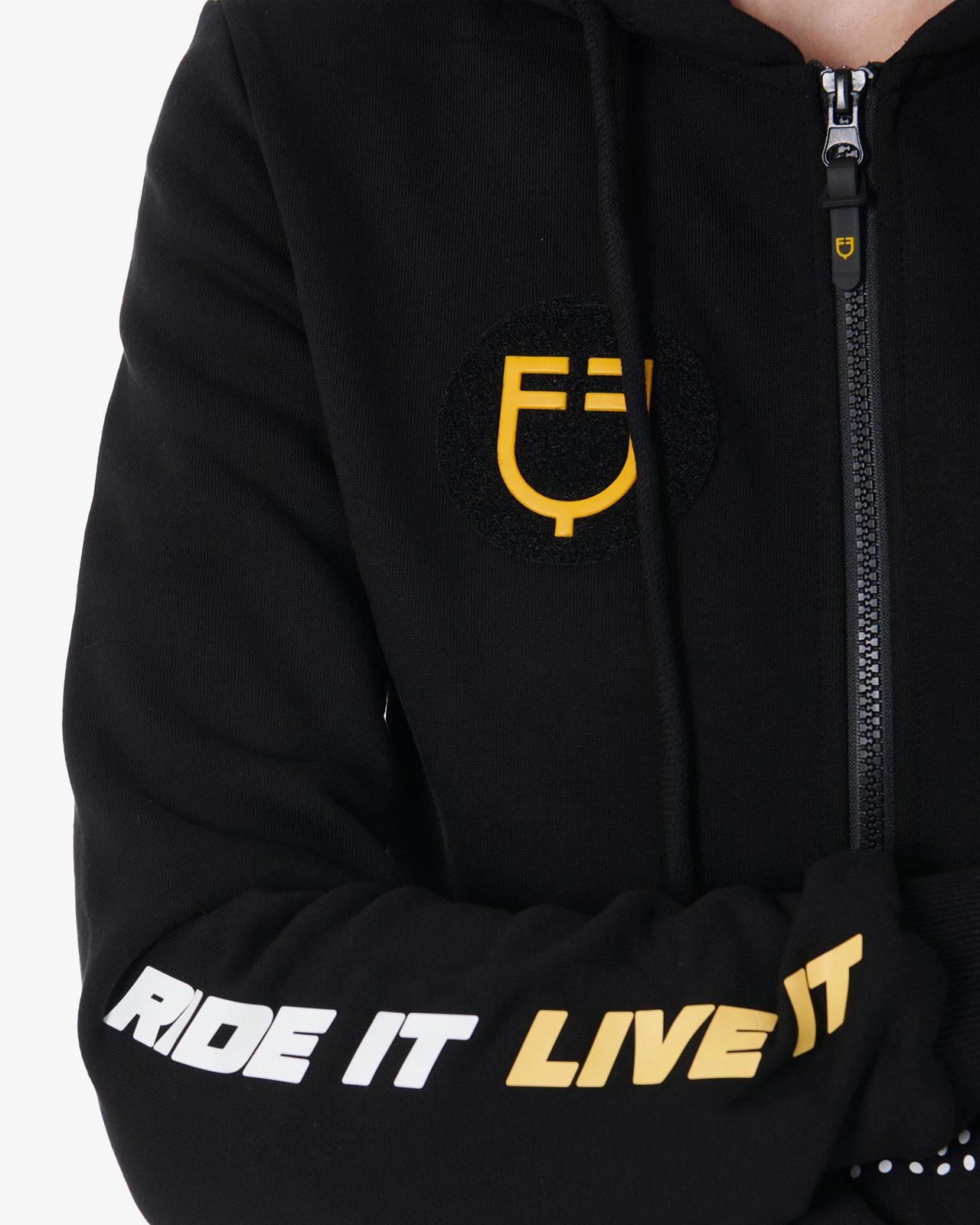 Felpa donna cappuccio Scuderia Equestro pile