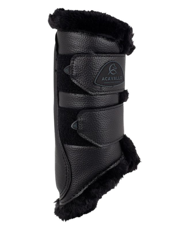 Gamaschen Vorderbeine Eco-Leder & Eco-Fell