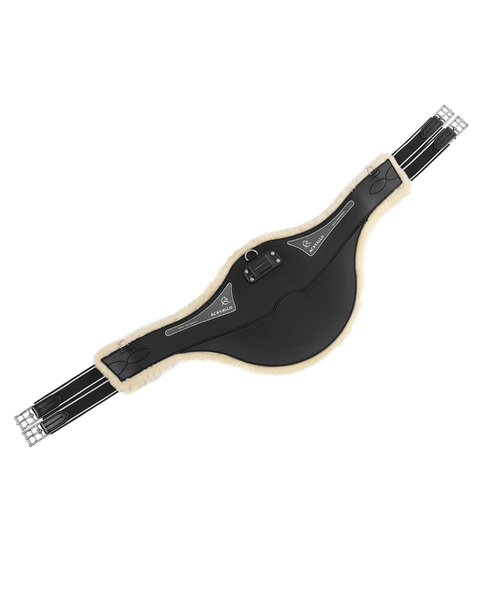 Jumping stud guard girth Classic gel PVC detachable faux sheepskin
