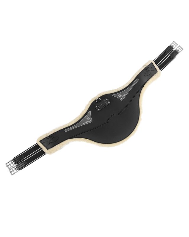 Jumping stud guard girth Classic gel PVC detachable faux sheepskin
