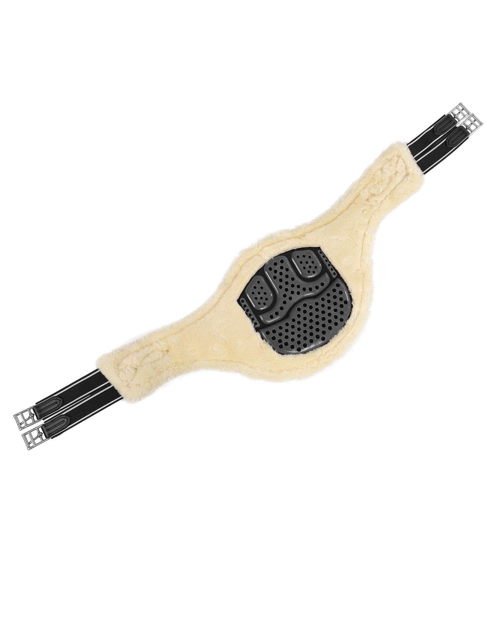 Jumping stud guard girth Classic gel PVC detachable faux sheepskin