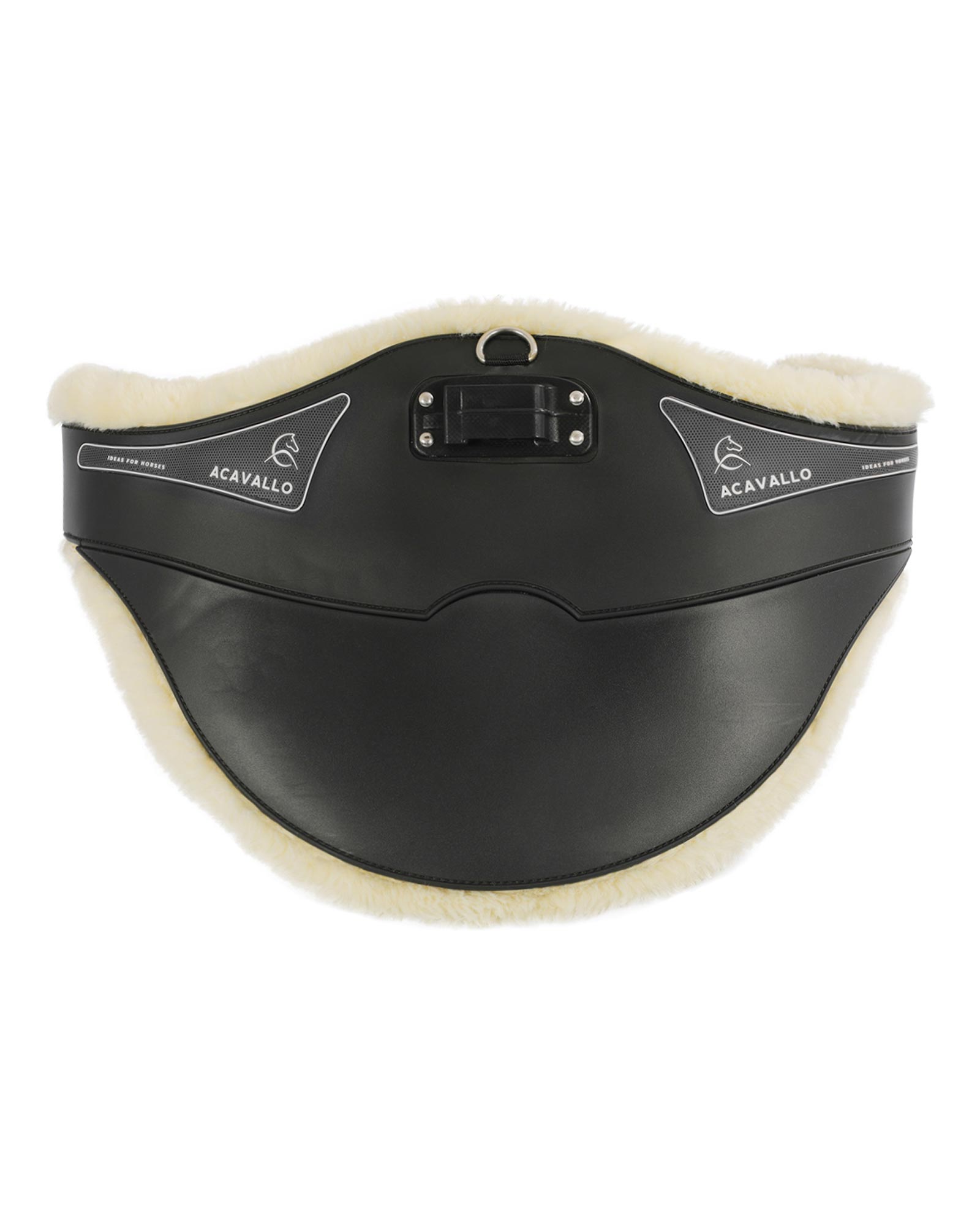 Jumping stud guard girth Classic gel PVC detachable faux sheepskin