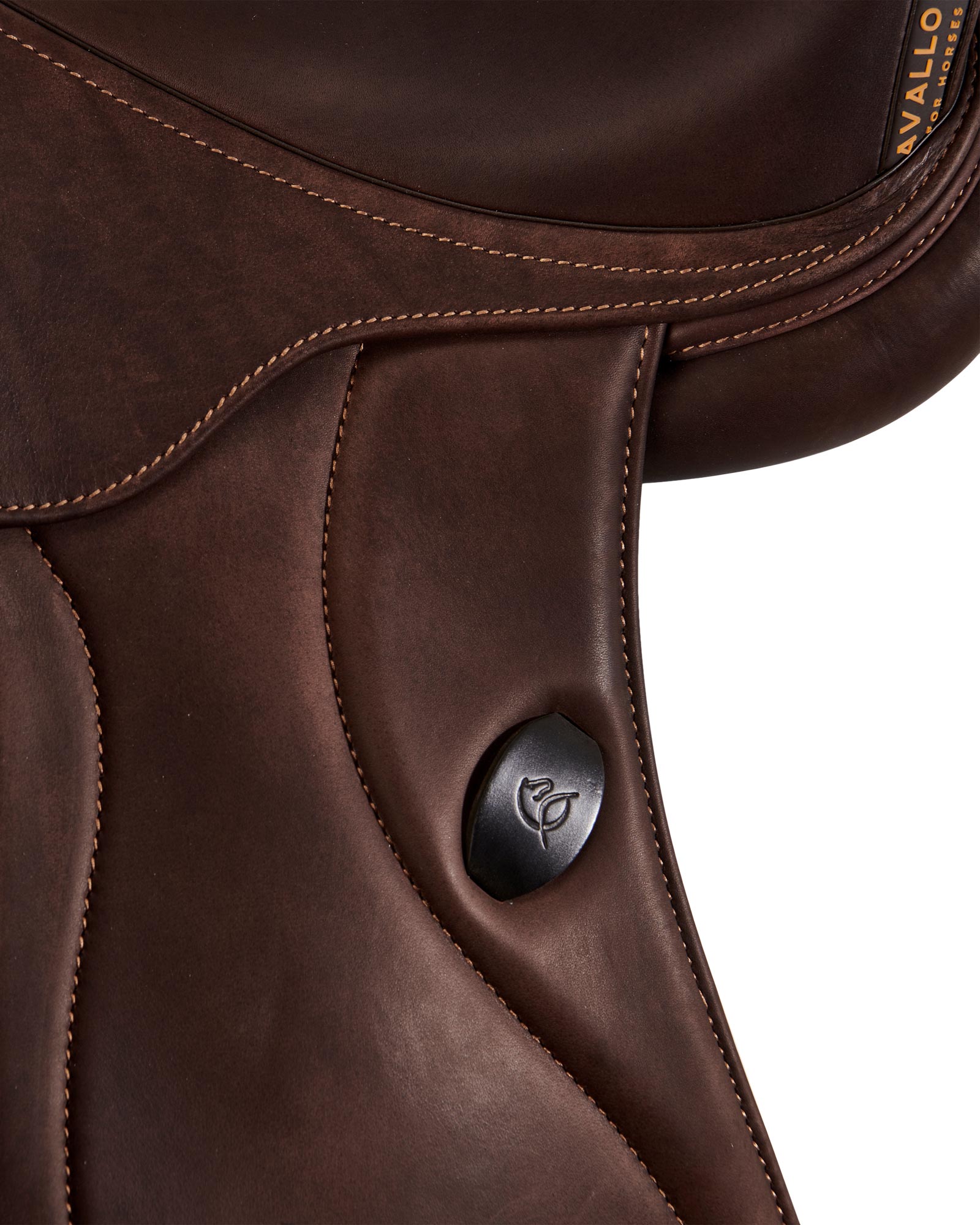 Mantegna dressage saddle long knee blocks