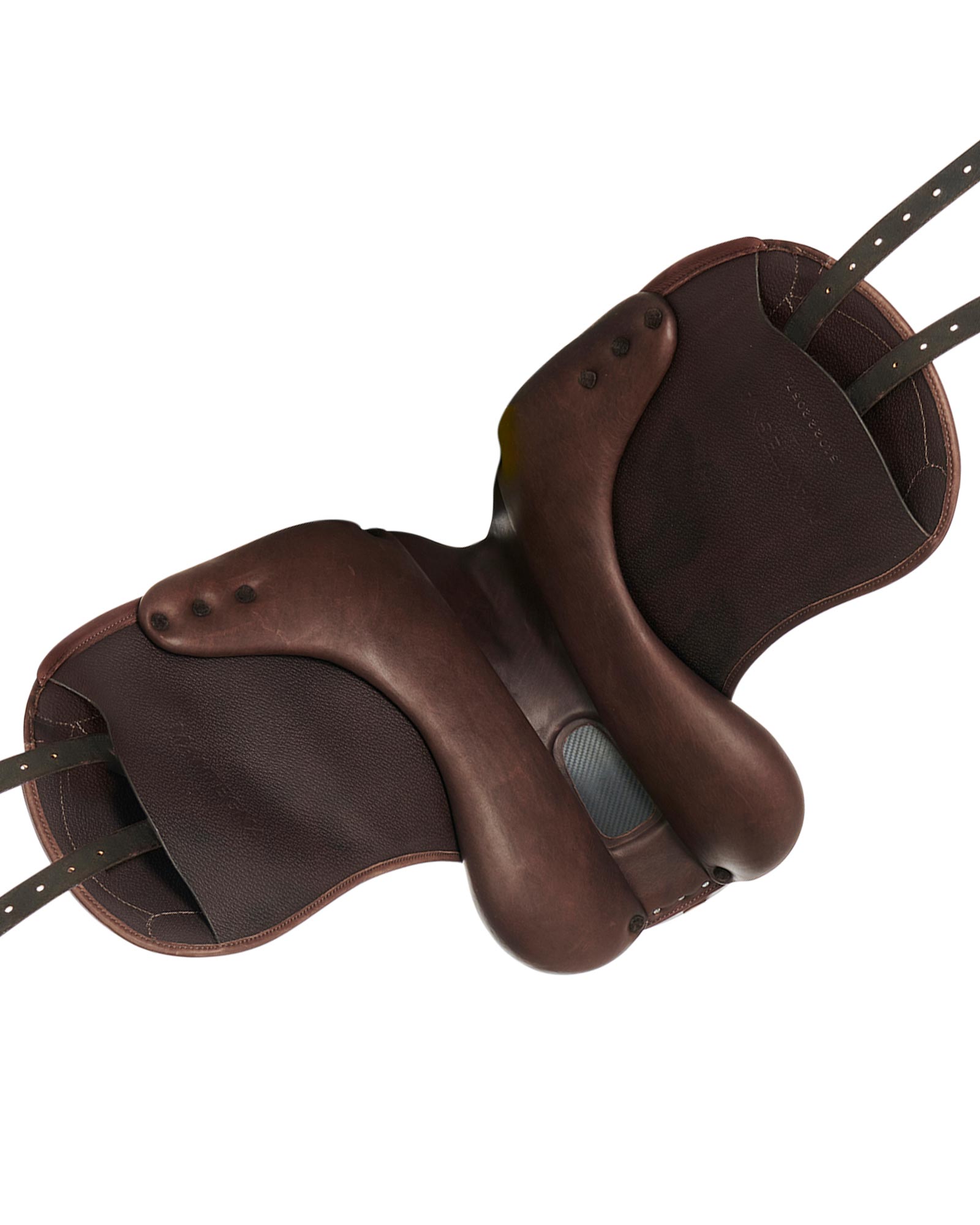 Mantegna dressage saddle long knee blocks