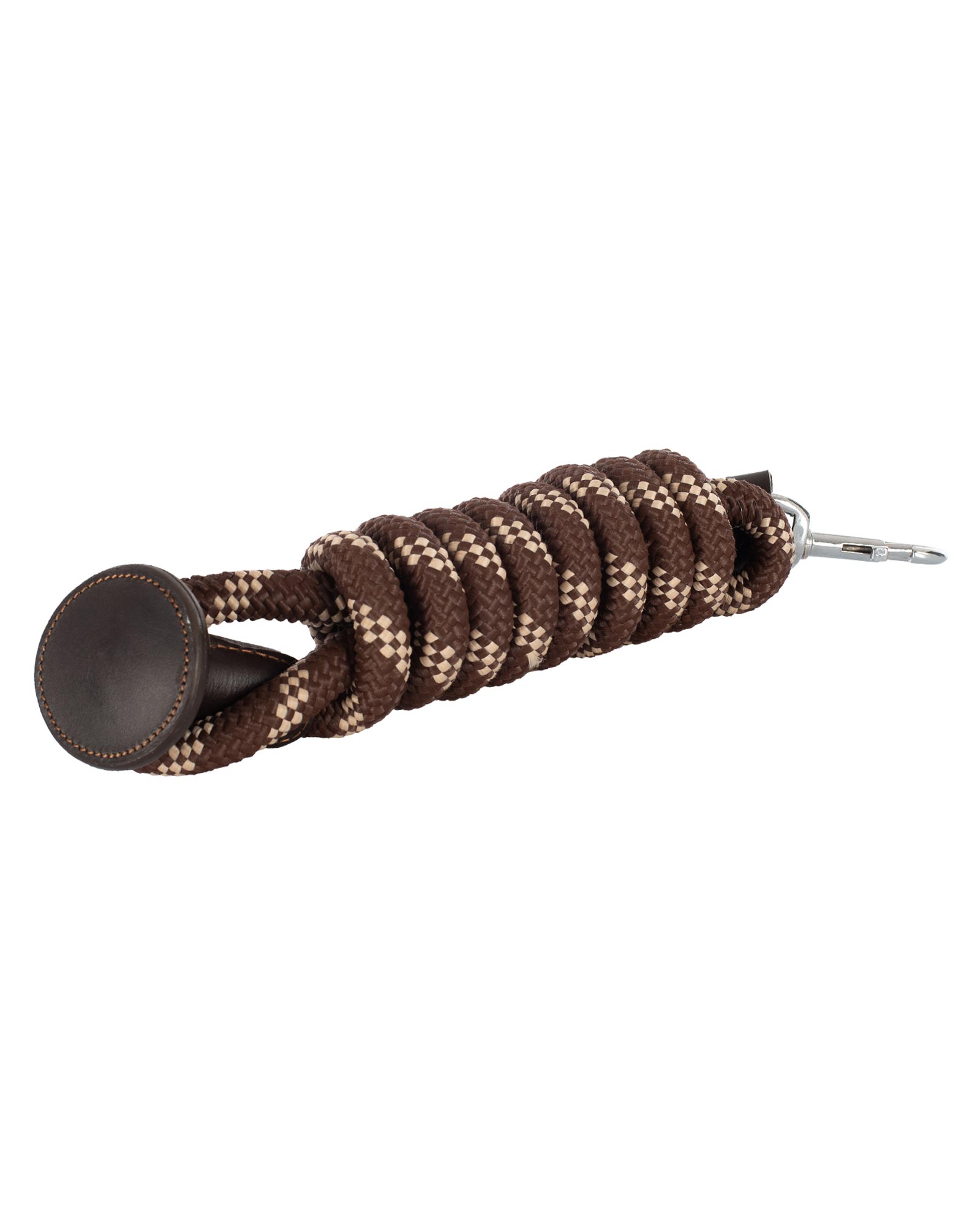 Braided lead rope leather ends