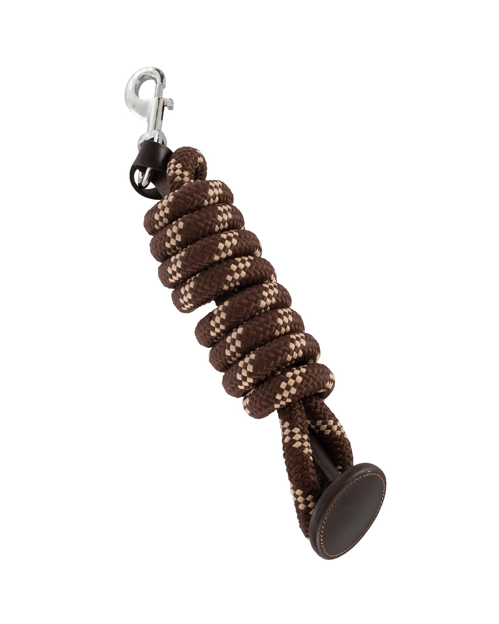 Braided lead rope leather ends