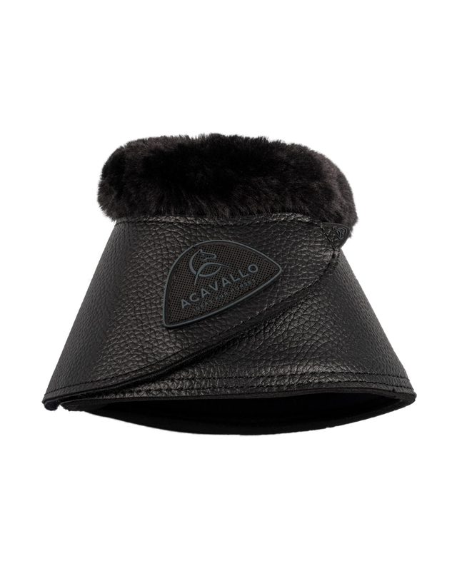Bell boots faux sheepskin & hook-and-loop closure