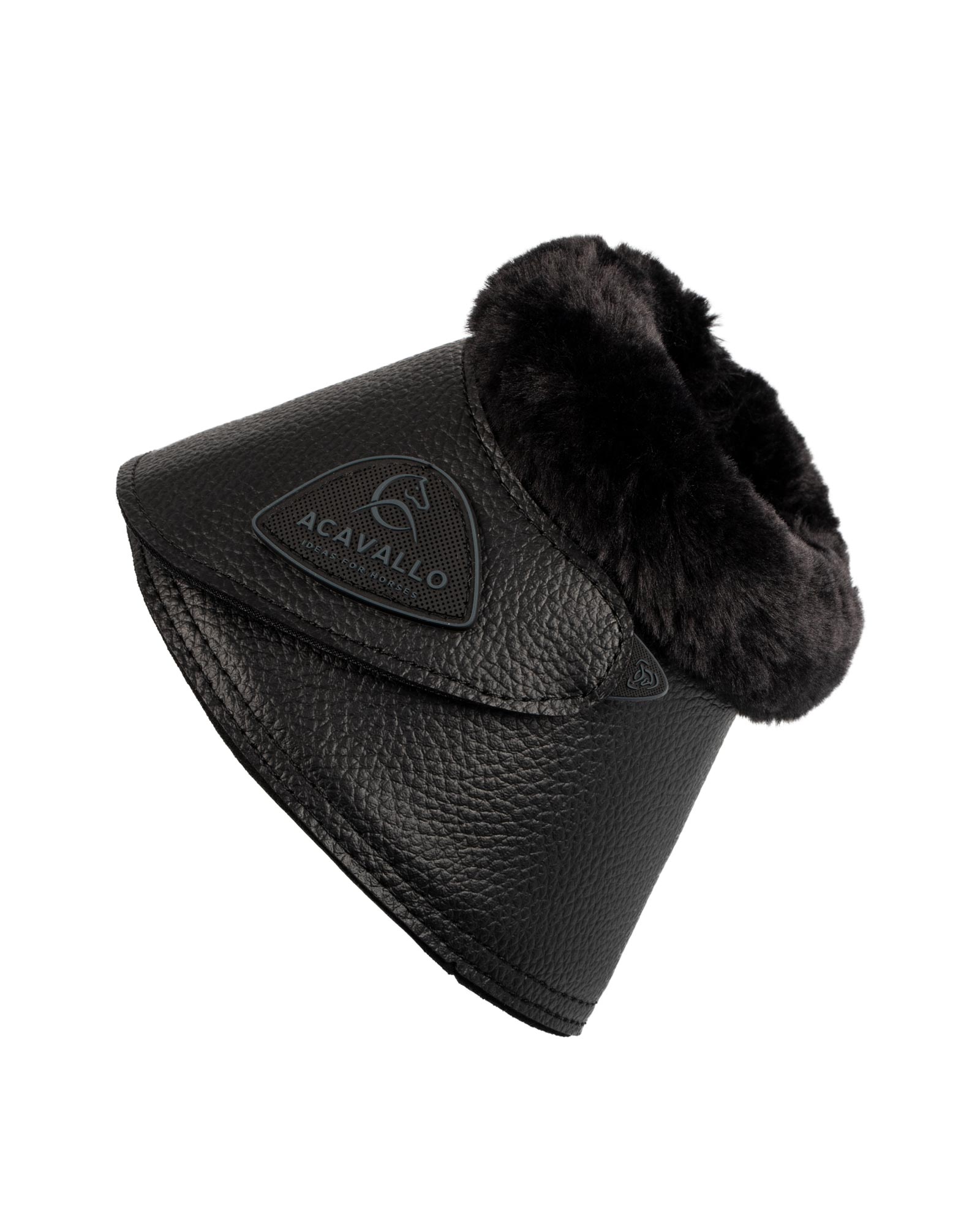 Bell boots faux sheepskin & hook-and-loop closure