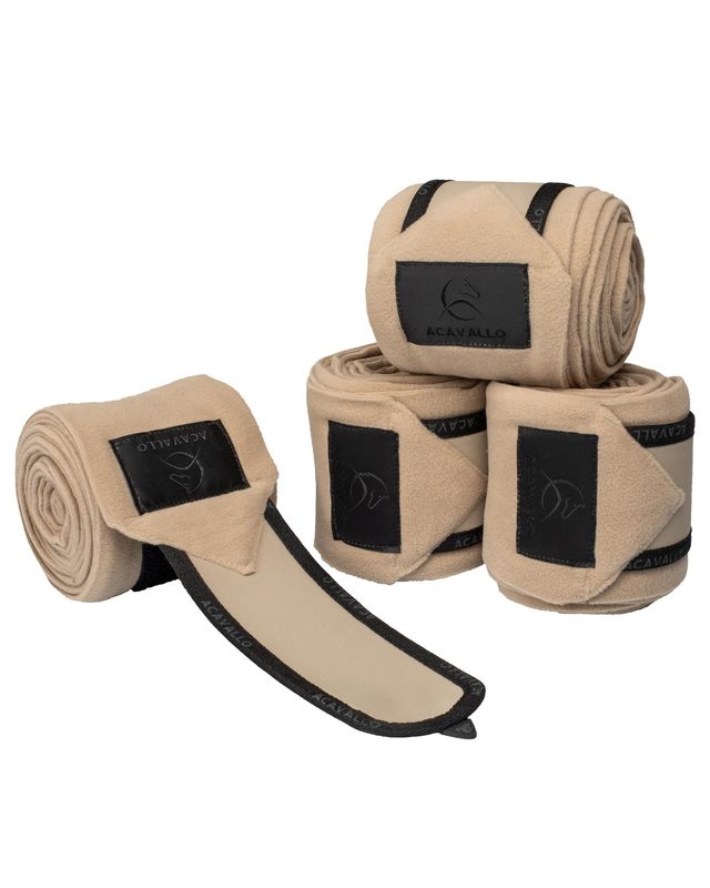 Anti-pilling fleece bandages hook-and-loop closure fastening