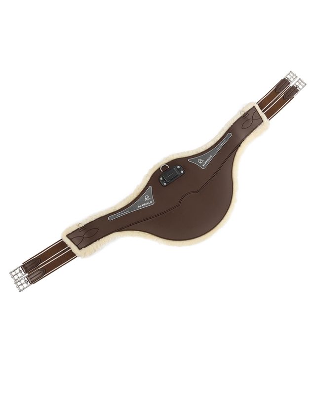 Jumping stud guard girth Classic gel PVC detachable faux sheepskin