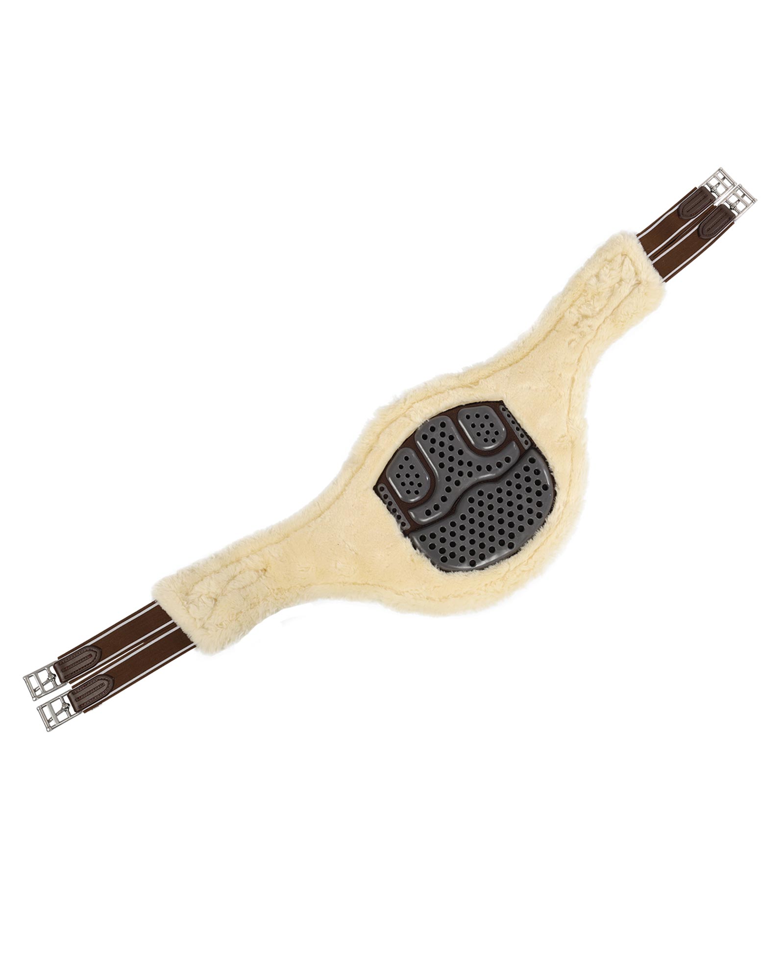 Jumping stud guard girth Classic gel PVC detachable faux sheepskin