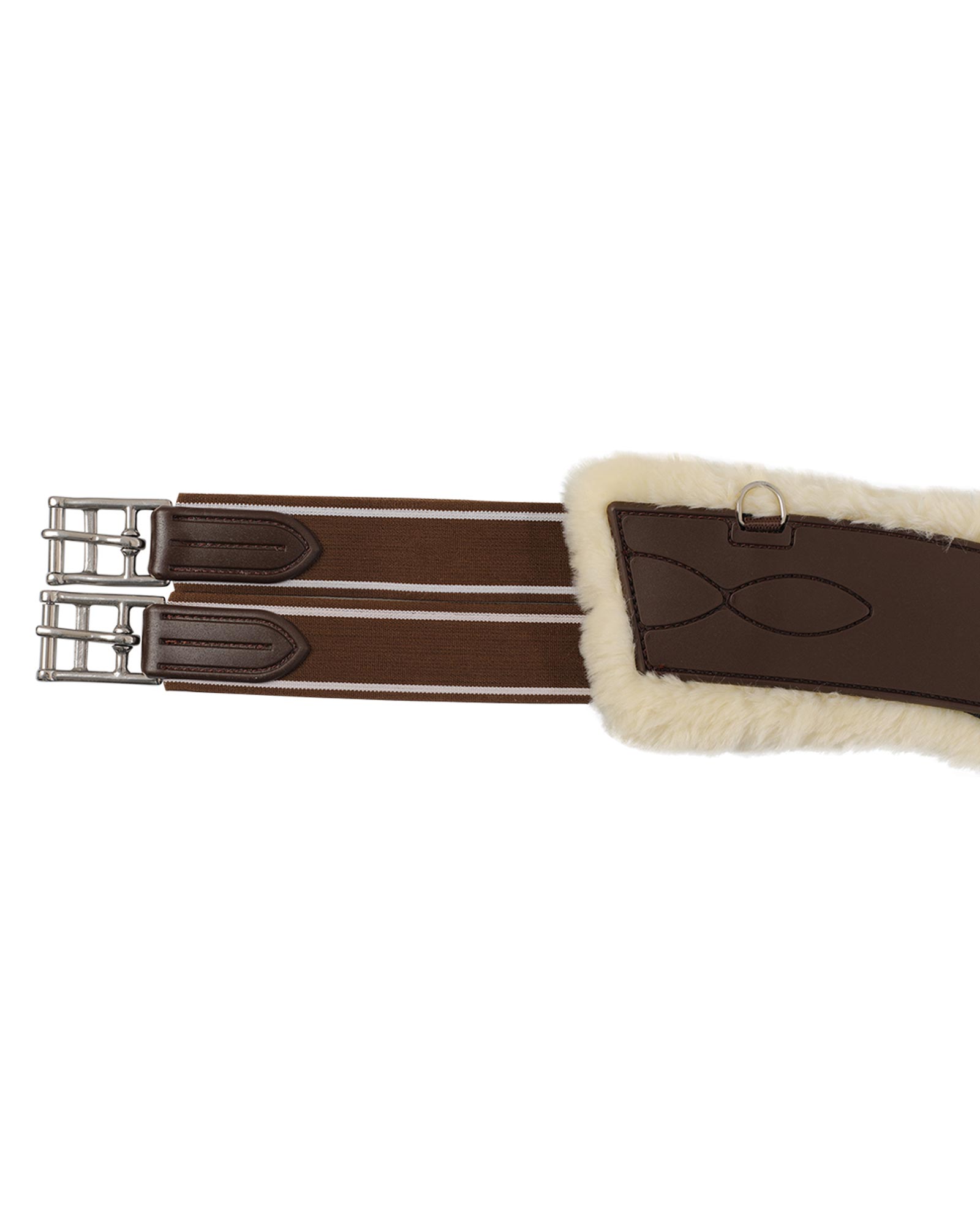 Jumping stud guard girth Classic gel PVC detachable faux sheepskin
