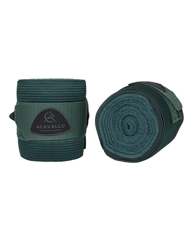 Elasticated exercise bandages fleece