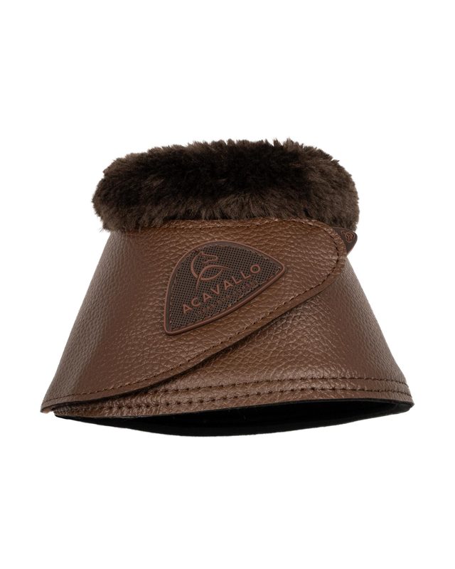 Bell boots faux sheepskin & hook-and-loop closure