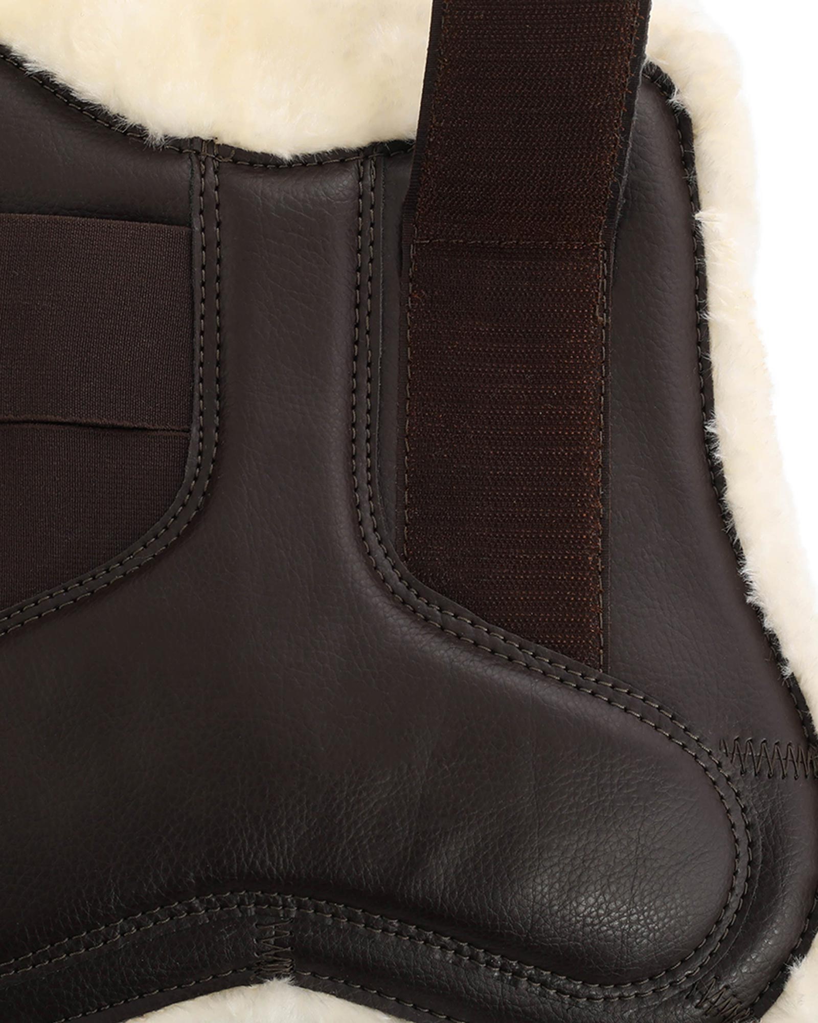 Gamaschen Springen aus Eco-Leder mit Eco-Fell