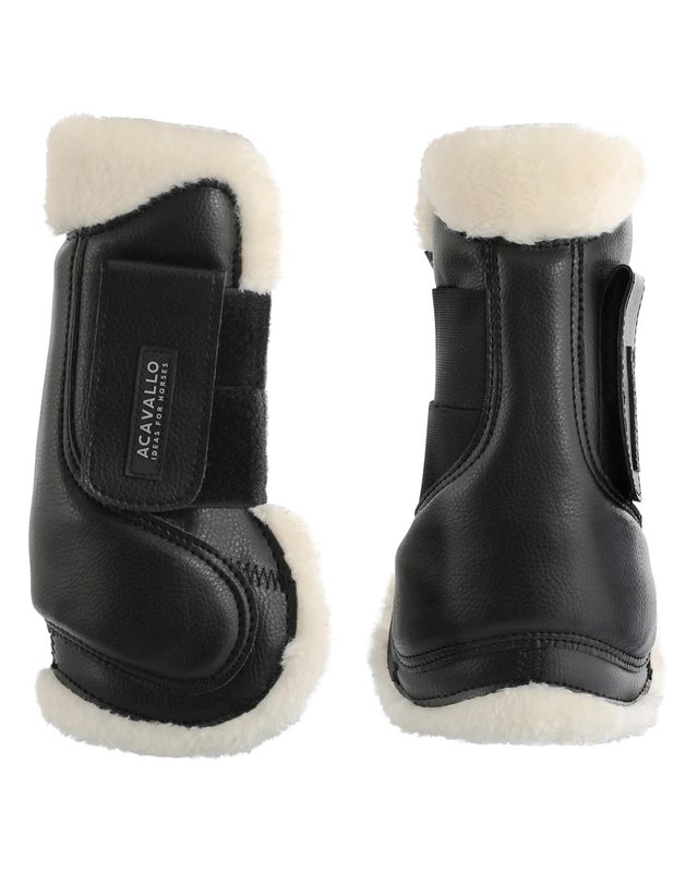 Gamaschen Springen aus Eco-Leder mit Eco-Fell