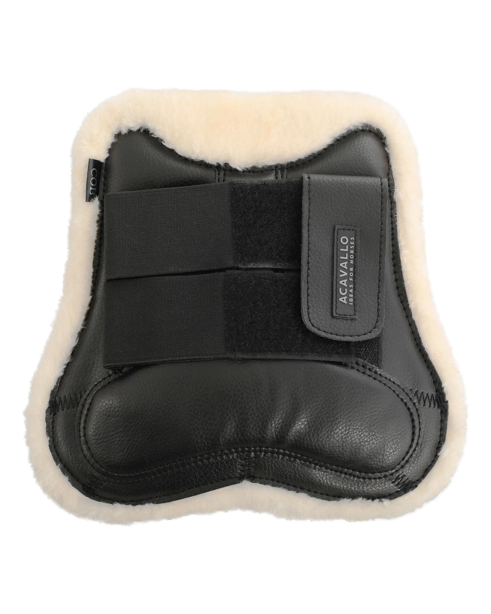 Gamaschen Springen aus Eco-Leder mit Eco-Fell