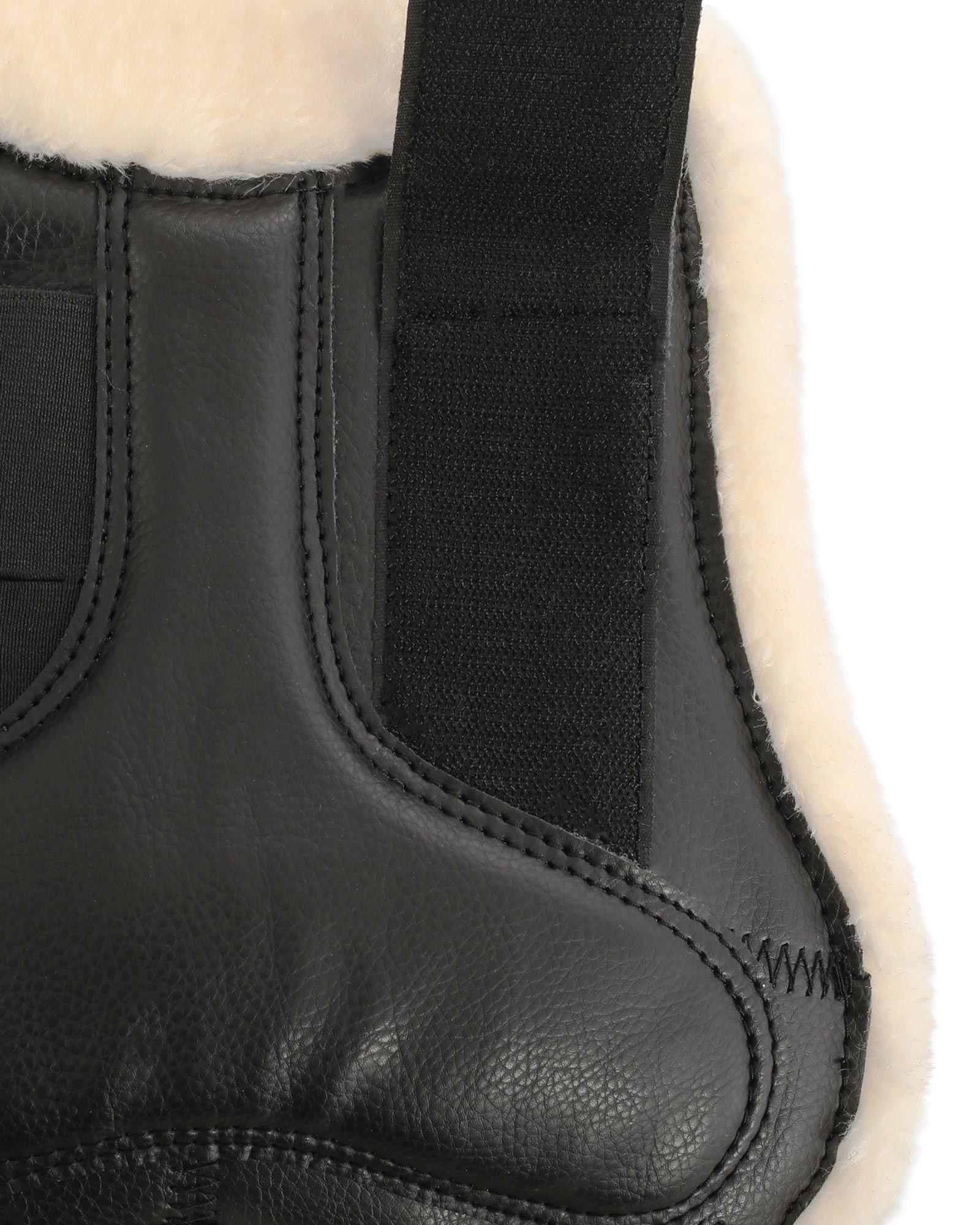 Gamaschen Springen aus Eco-Leder mit Eco-Fell